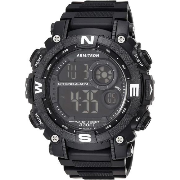 Sport Men's Digital Chronograph Resin Strap Watch 40/8284